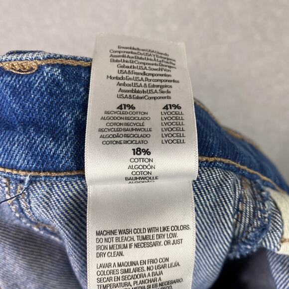Mother Jeans Women's Size 27 Snacks The Lunch Line Sneak Fray in Yummy Wide Leg - Picture 12 of 12